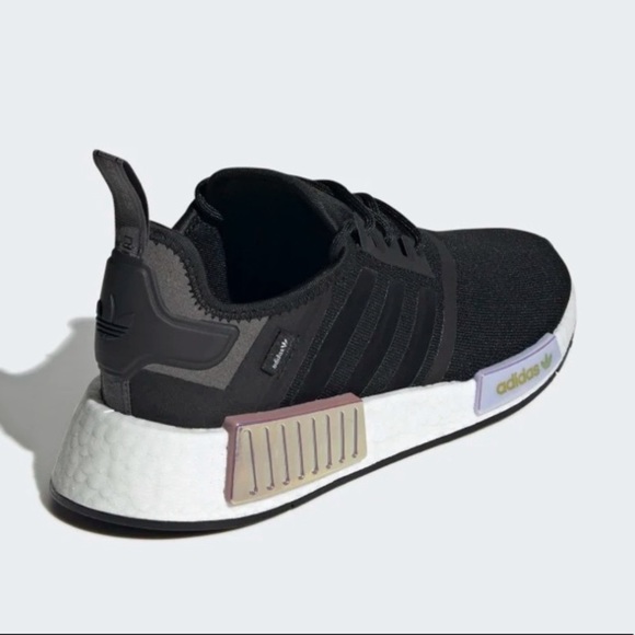 adidas NMD R1 Black Iridescent Magic Mauve - Picture 4 of 10